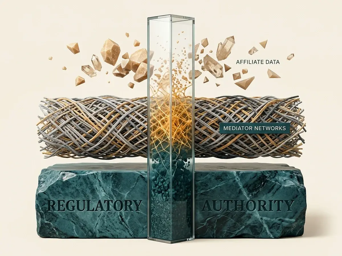 Diagram of the three layers where market information about non-GamStop operators exists and their respective enforcement weights